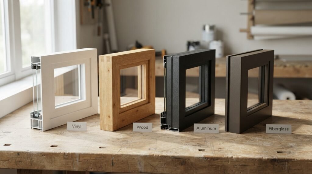 French casement window frame materials