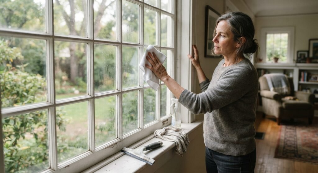 How to clean French pane windows